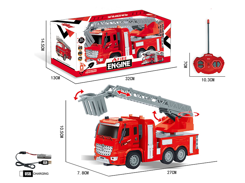 1:30 4CH Remote Control Fire Engine