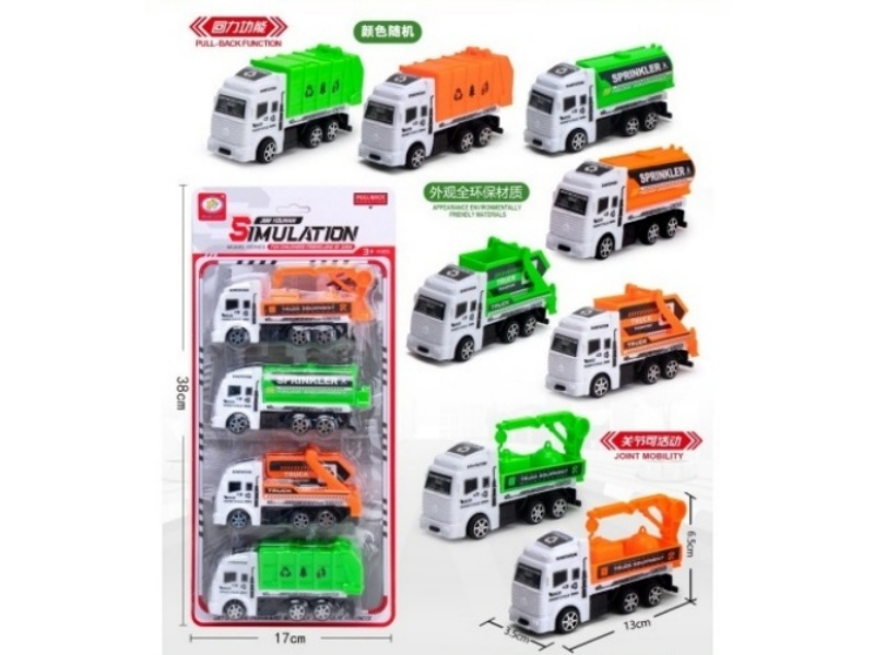 2-Color 4-Model Rebound Sanitation Vehicle