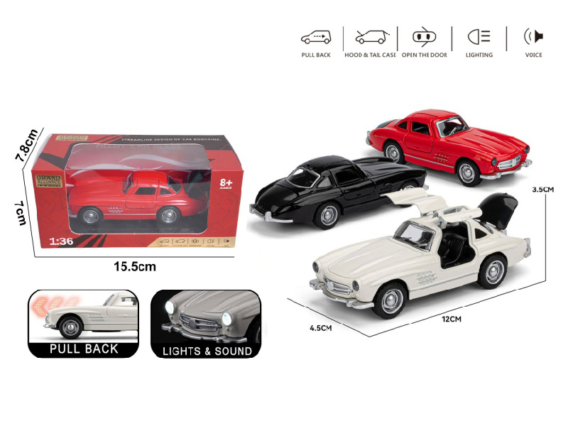 1:36 Benz 300Sl (3-Color Mixed Configuration)