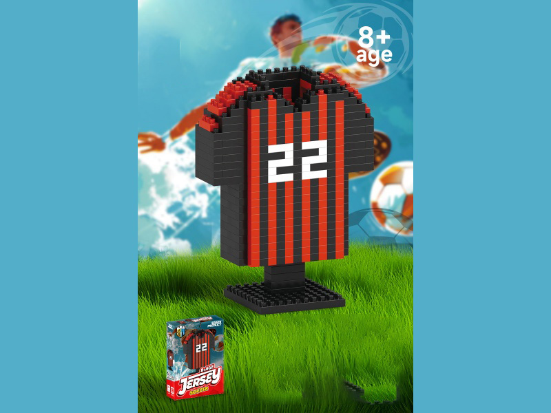 Jersey Series No. 22 Football Jersey Building Blocks 627 Pieces