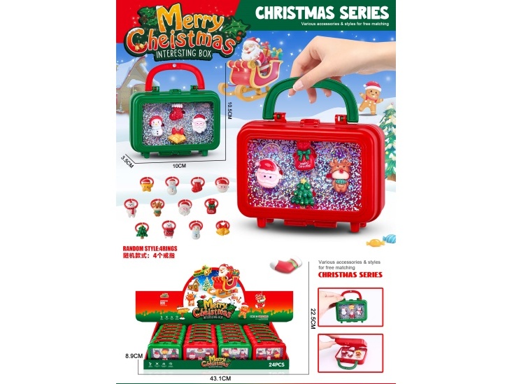 Christmas Girl Accessory Set, Children'S Jewelry Ring
