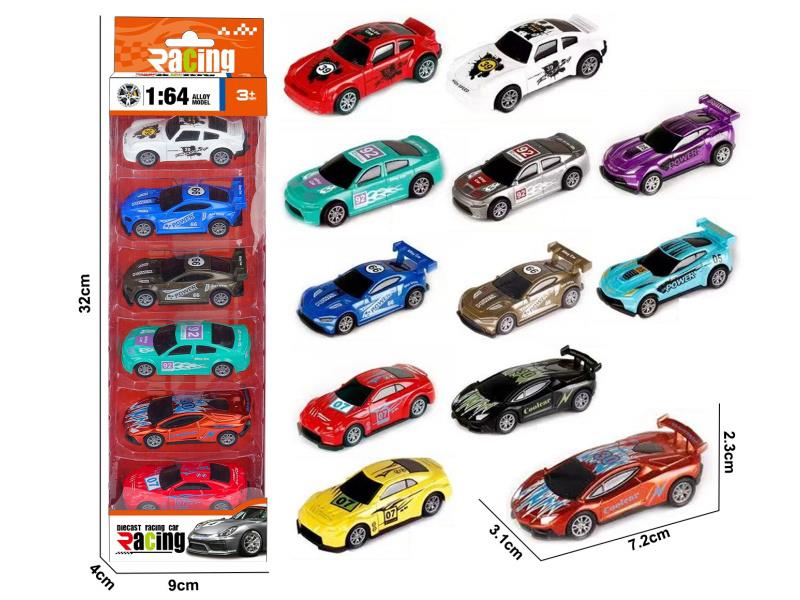 1:64 Pull Back Alloy Sports Cars