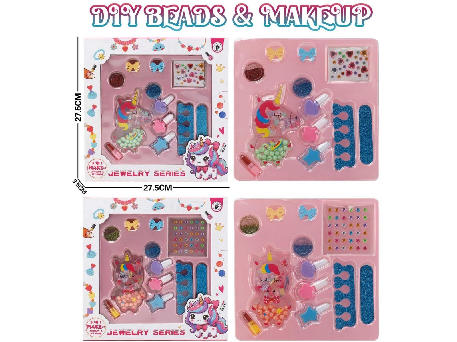 Unicorn Bead Bead + Makeup + Jewelry Set Box