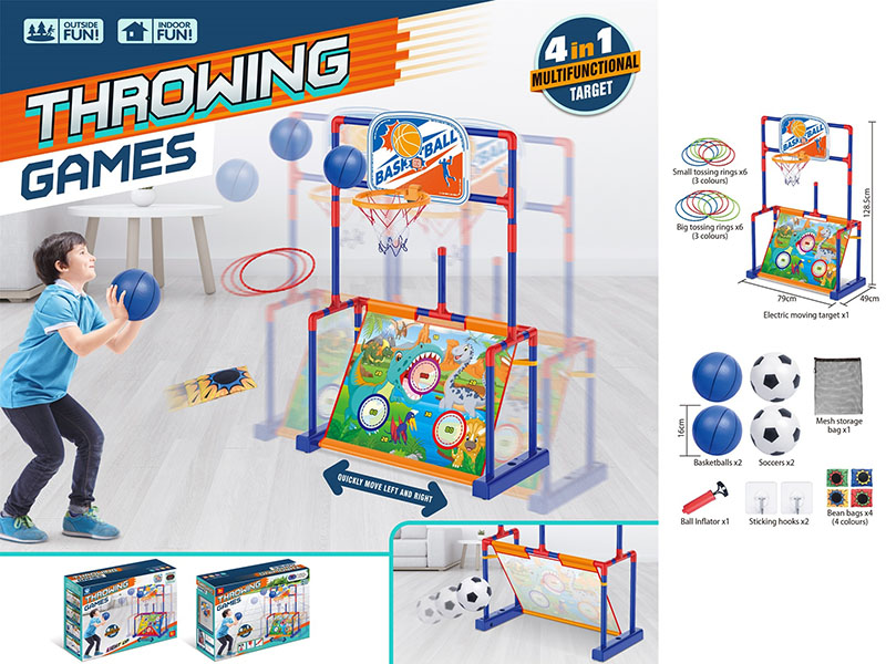 Moving Target Throwing Games