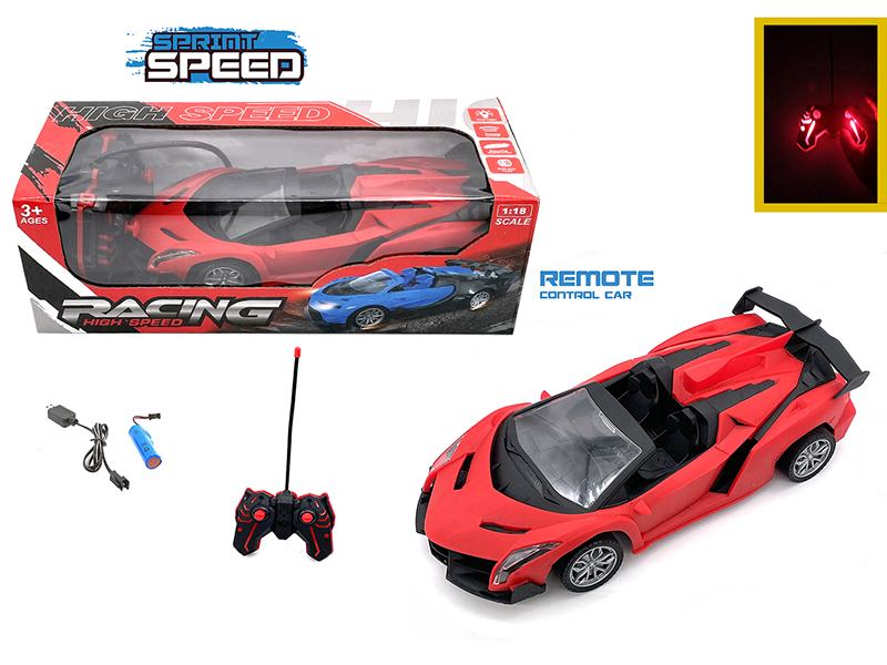 1:18 4-Channel Remote Control Lamborghini Convertible Car