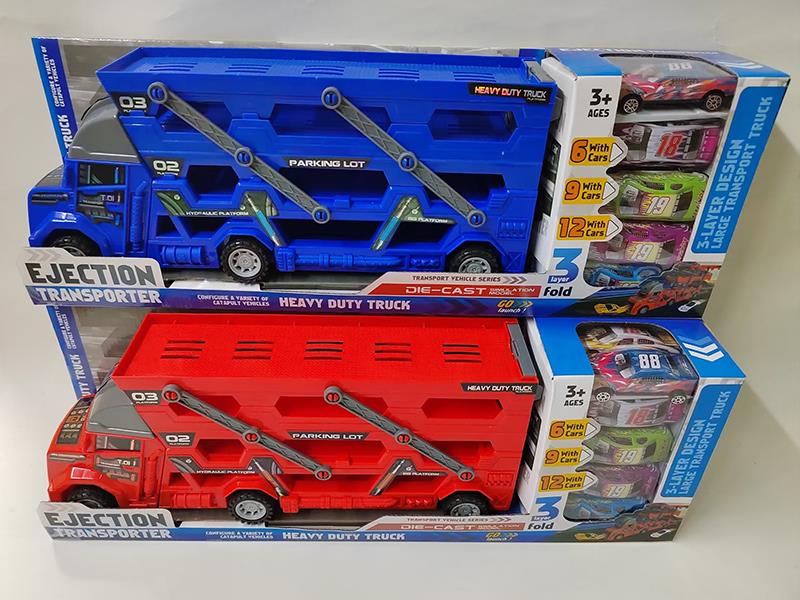 Slide Ejection Heavy Duty Truck With 12 Slide Metal Cars