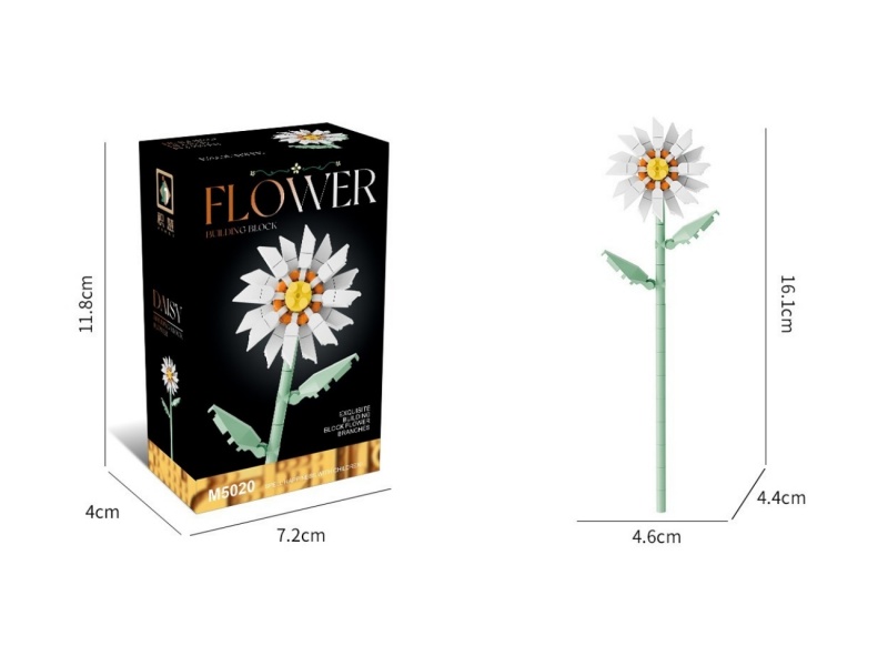 Building Blocks: 71 Pcs Of Daisies
