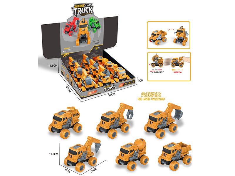 Friction Crash Deformation Engineering Truck 9pcs