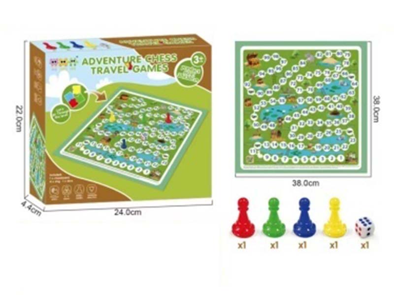 Level-clearing adventure chess