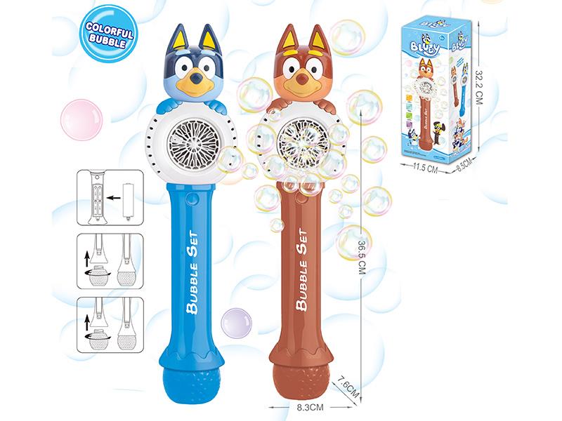 20 Holes Bluey Bubble Stick With Light