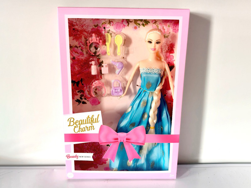11-Inch Live-Action Long-Haired Barbie Doll + Accessories