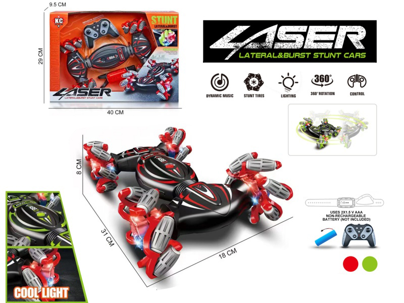 2.4G Explosive Wheel Transverse Stunt Car