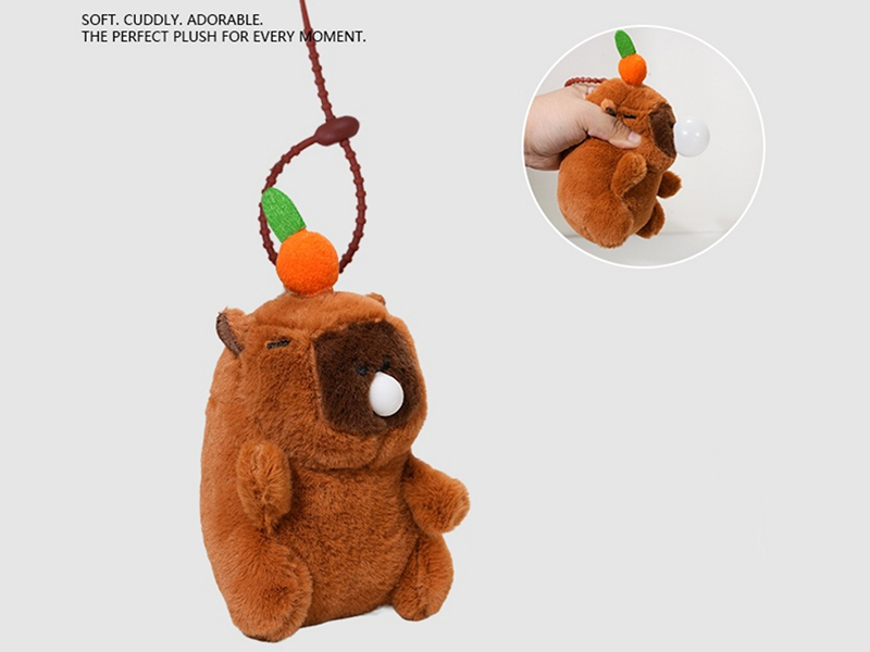 Spit Bubble Capybara Plush Toy With Sound
