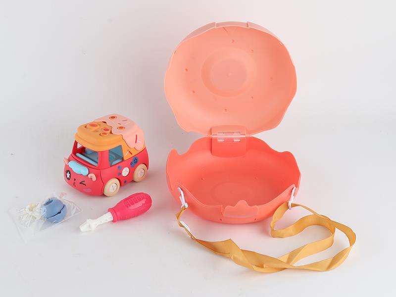 DIY Assembly Cute Food Car Doughnut