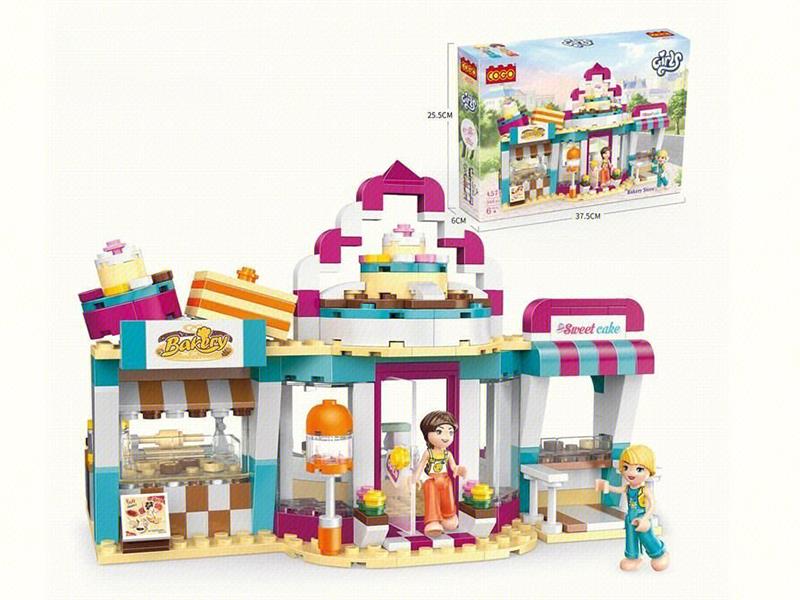 Girls Series building Blocks - Happy Bakery 348PCS