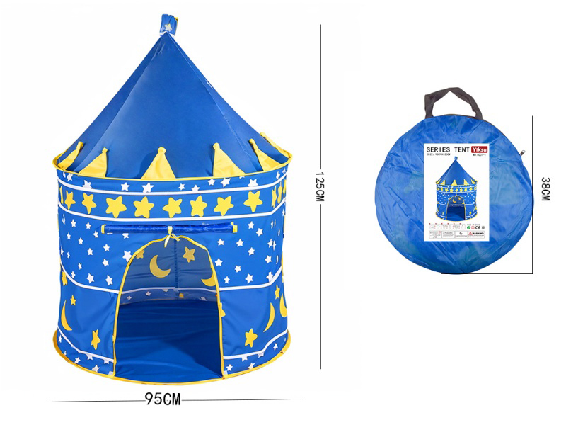 Blue Crown Mongolian - Children's Tent Tunnel Ocean Ball Pool