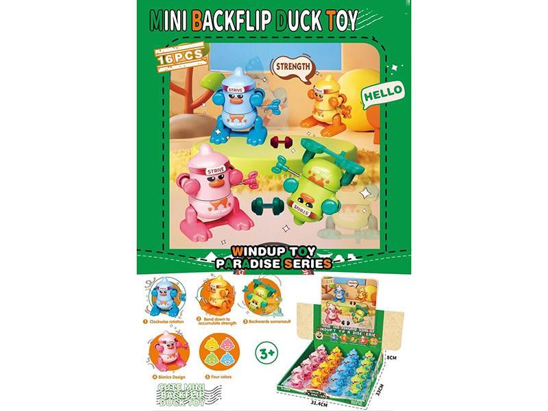Winding The spring - Backflip Struggle Duck Bends Over To Store Strength Backflip (16PCS)