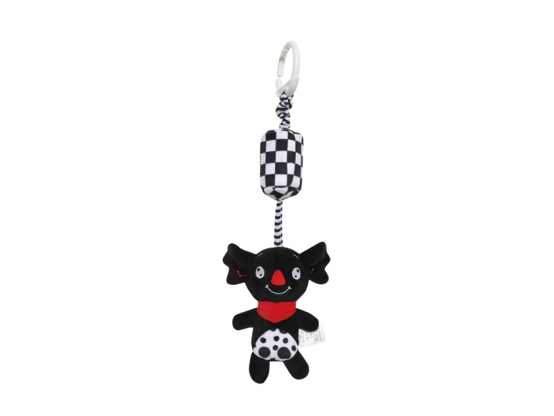 Black Koala Baby Plush Bell Pendant With Sound
