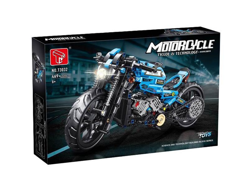 Coffee Knight Motorcycle Building Blocks 469+PCS