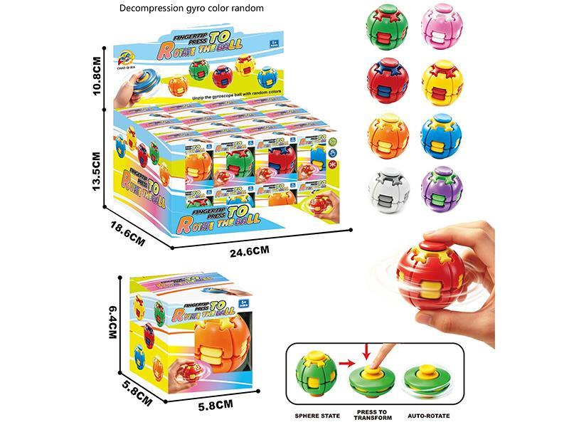 Press Rotating Fidget Spinner