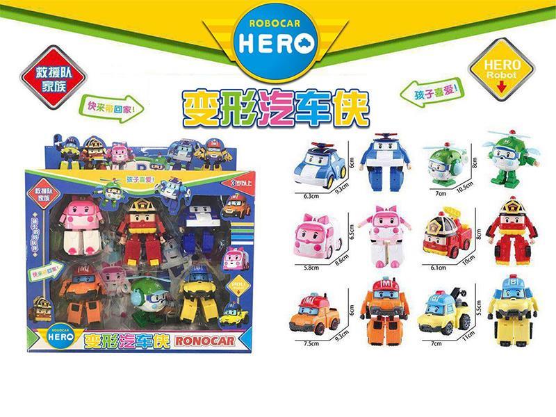 Poli Transforming Robot Toys 6pcs