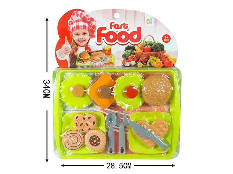 Simulation Hamburger Cookie Waffle Set