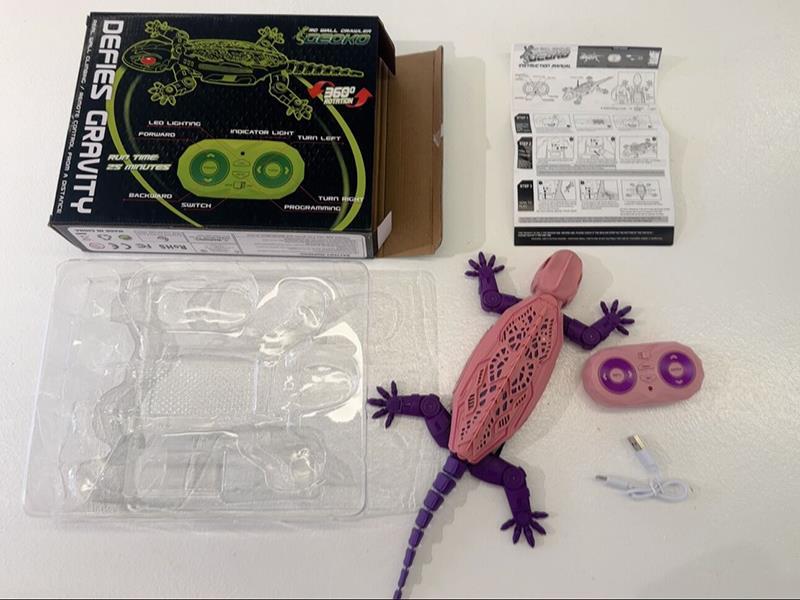 2.4G Rremote-Controlled Wall-Climbing Tiger With Colorful Lghts(Pinkish Purple)