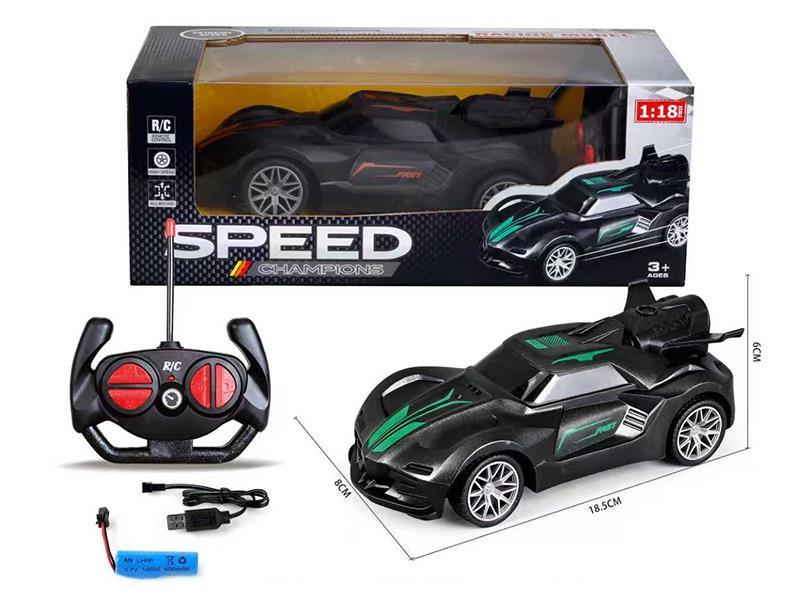 1:18 4-Channel Remote Control Car(Included Batteries)