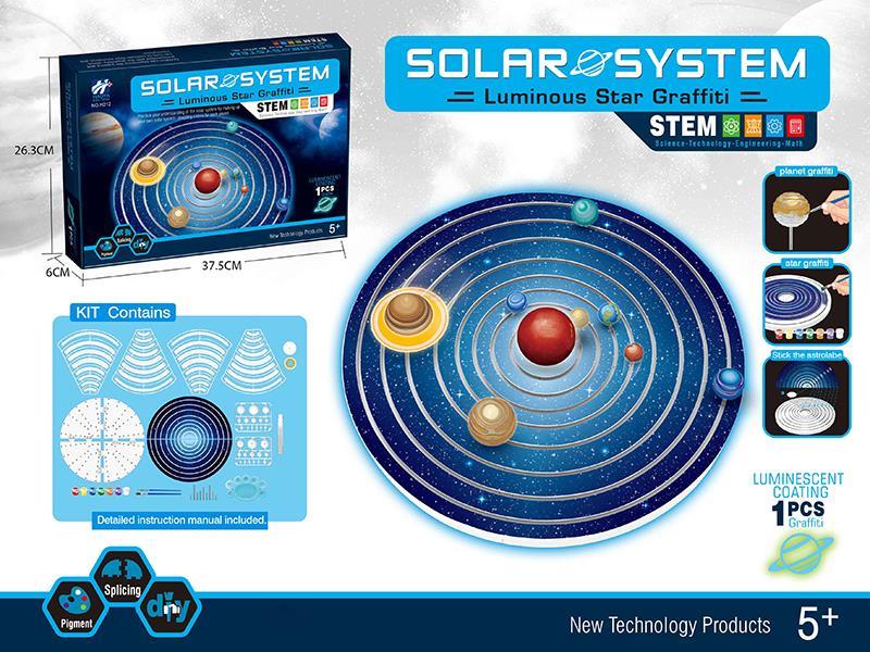 Solar System Luminous Star Graffiti