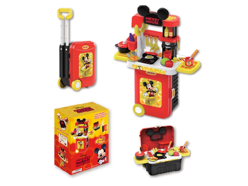 Mickey Series 3-In-1 Kitchenware Toy Suitcase