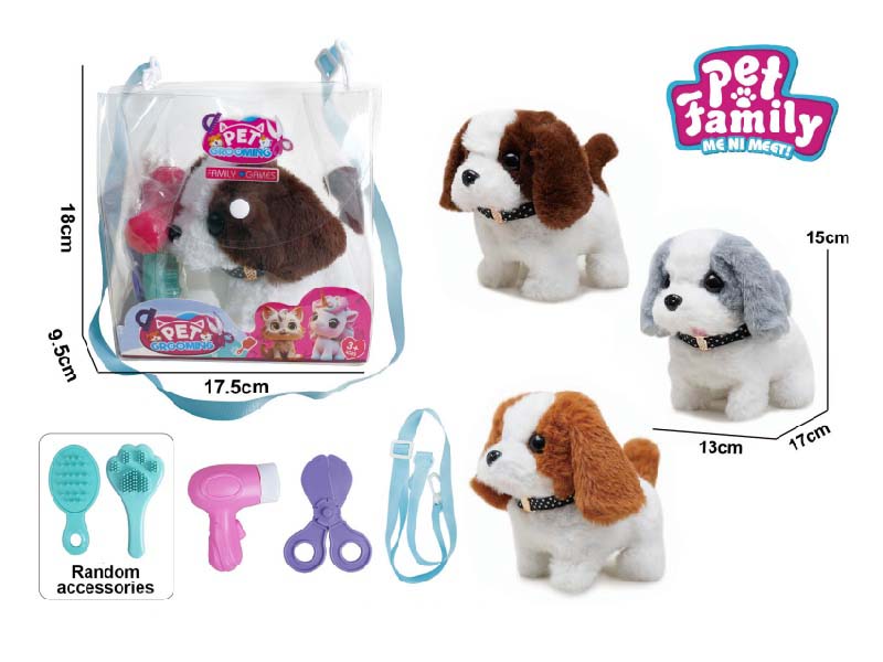 B/O Plush Walking Color-Matching Dog + Small Accessories 3