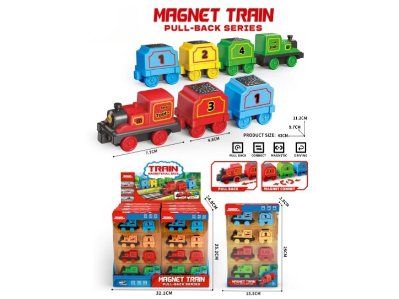 Rebound Double Magnetic Attraction Mini Train