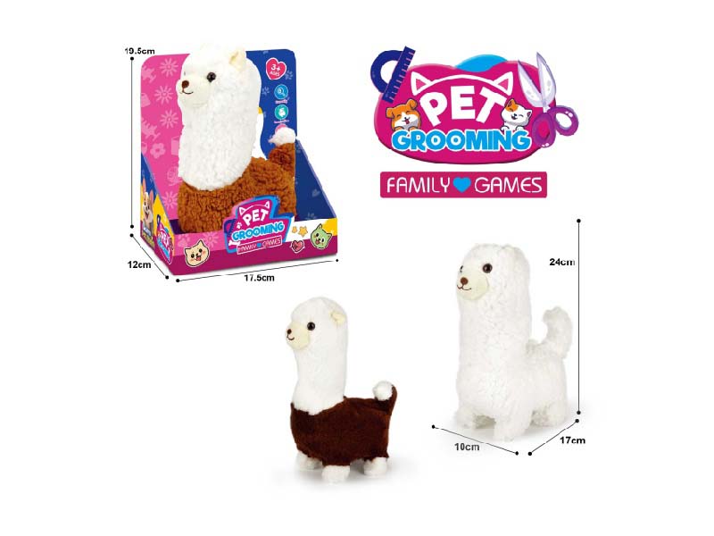 B/O Plush Alpaca In Pure White, Brown And Grey (Three Combinations)