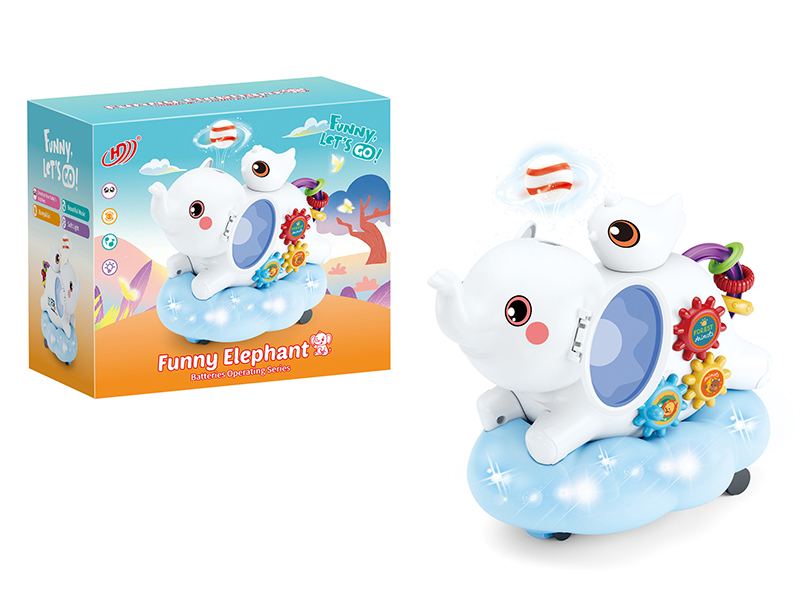 Electric Elephant Floating Ball Toy