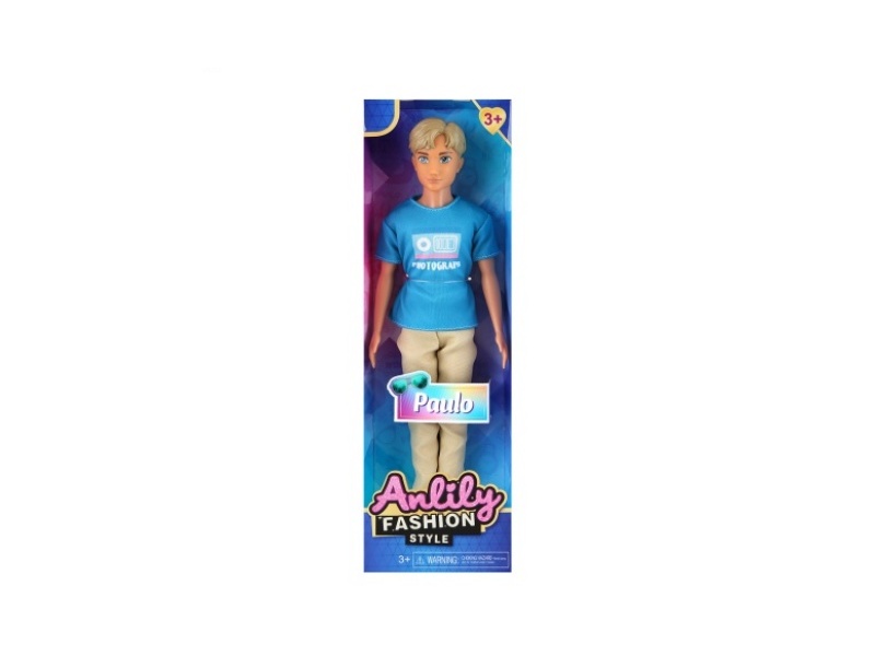 11.5-Inch Solid Male Doll (Brown Skin Color)