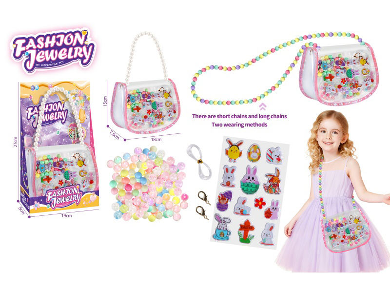 DIY Beads Crossbody Bag 2-In-1 Handmade Easter Theme