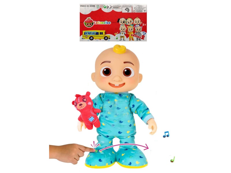 22 Inch B/O Solid Cocomelon JJ Boy Doll With Bear