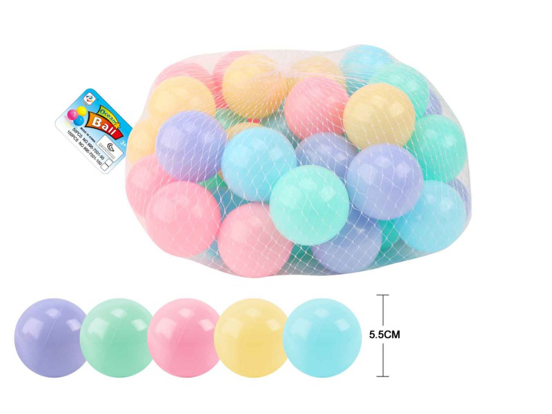 50 5.5CM Ocean Ball In Net Bag Hanging Card
