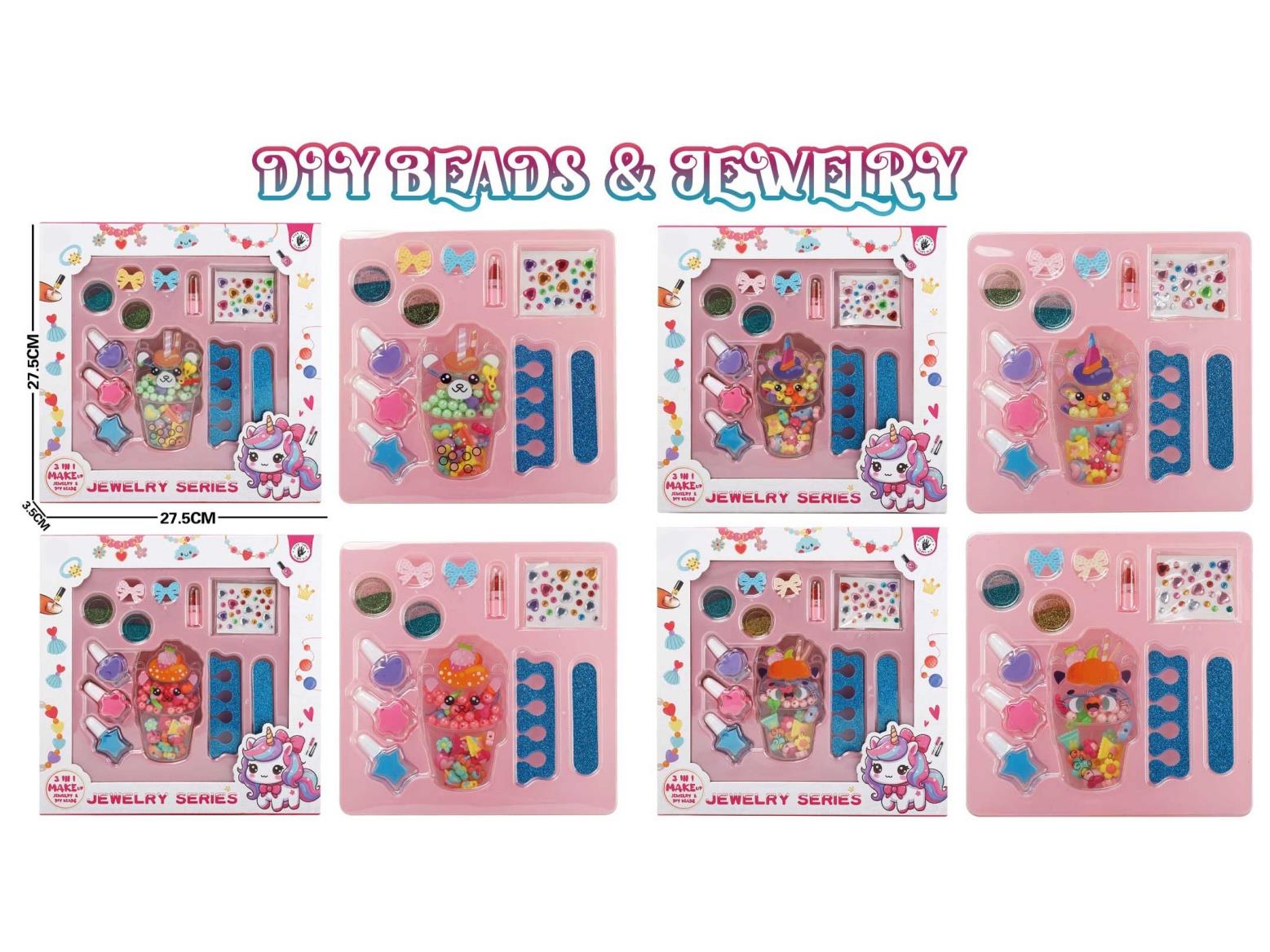 Ice Cream Solid Color Two-Tone Beading + Makeup