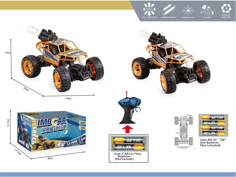 1:18 4CH Through Iron Sheet Drive Spray Off-Road