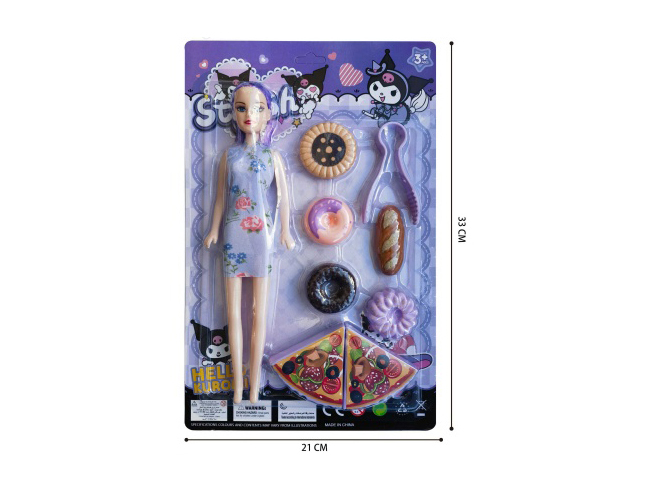 Kulomi Western Pastry Food + 11-Inch Empty Doll