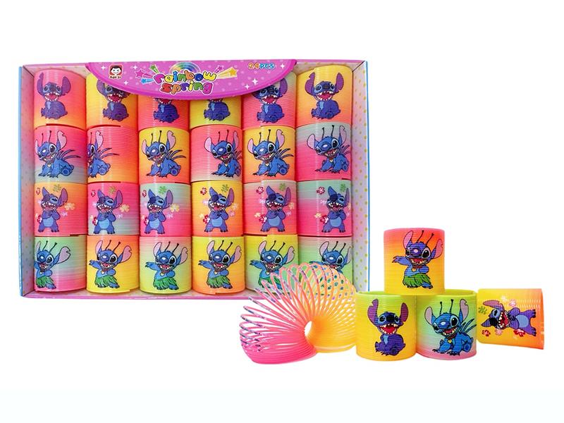 Stitch Rainbow Spring Toys 24pcs