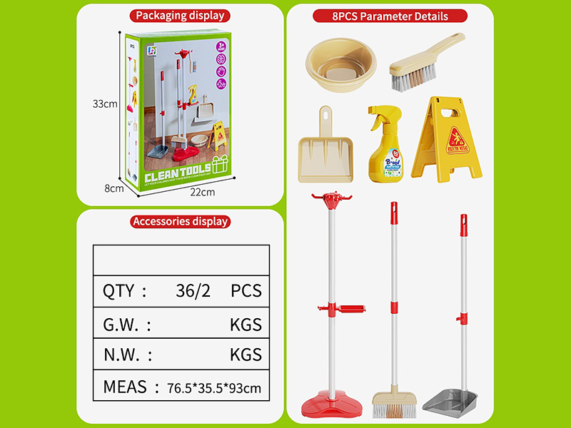 Cleaning Tools Set 8pcs