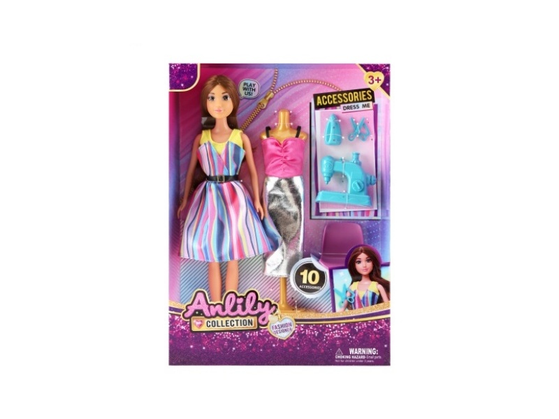 11.5-Inch Solid Doll (Brown Skin Color)