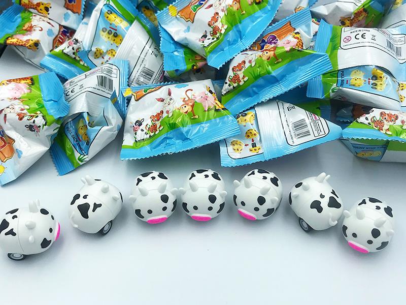 Pull Back Cow Toy