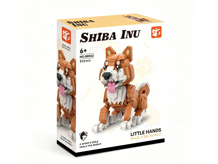 Shiba Inu Building Blocks Pet Dog Series