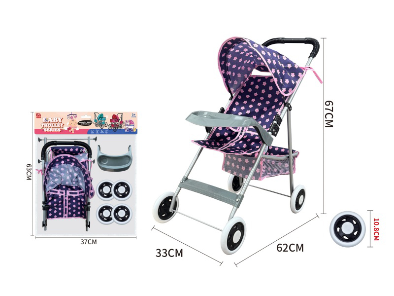 Thick Cloth Iron Baby Stroller Toy