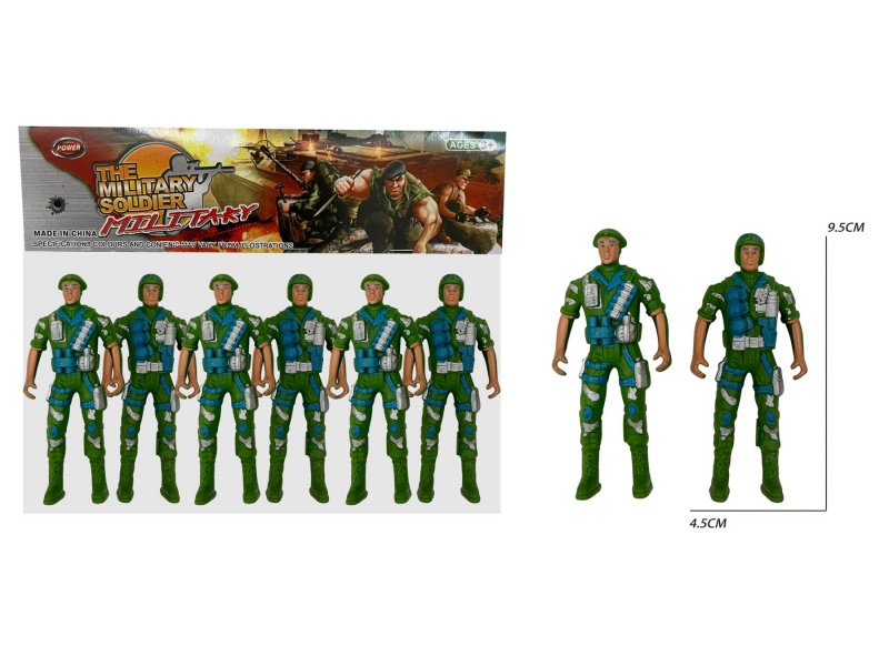 6 Soldiers (Green)