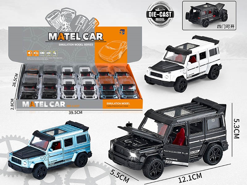 1:36 Pull Back Alloy Off-Road Vehicle(4 Doors Can Open)