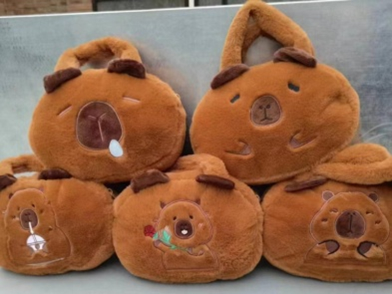 Plush Capybara Handbag